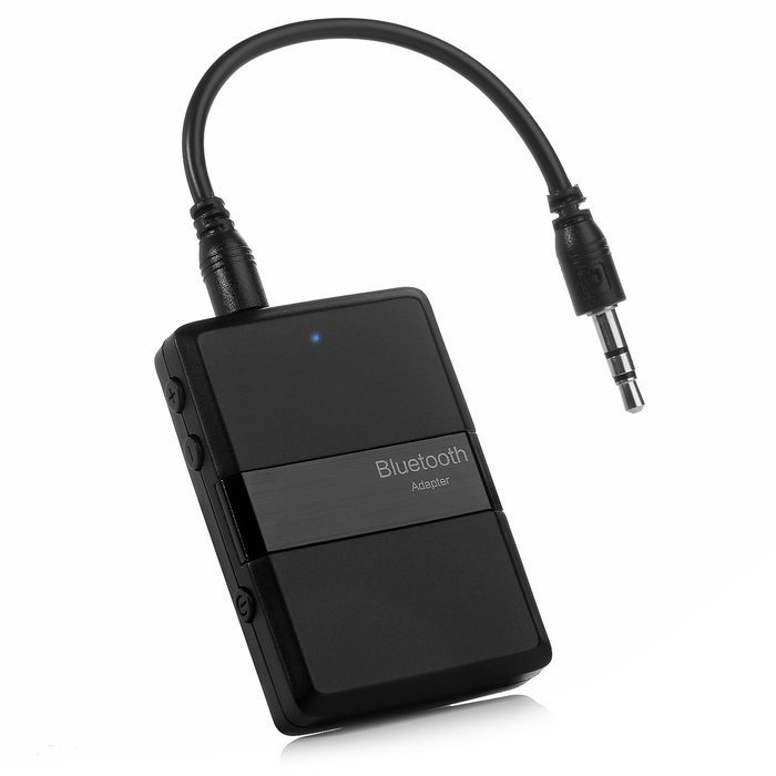 Bluetooth 4.1 Transmitter Receiver, Lantoo 2-in-1 3.5mm Wireless Audio Adapter (aptX, Dual Stream, Volumn Down...