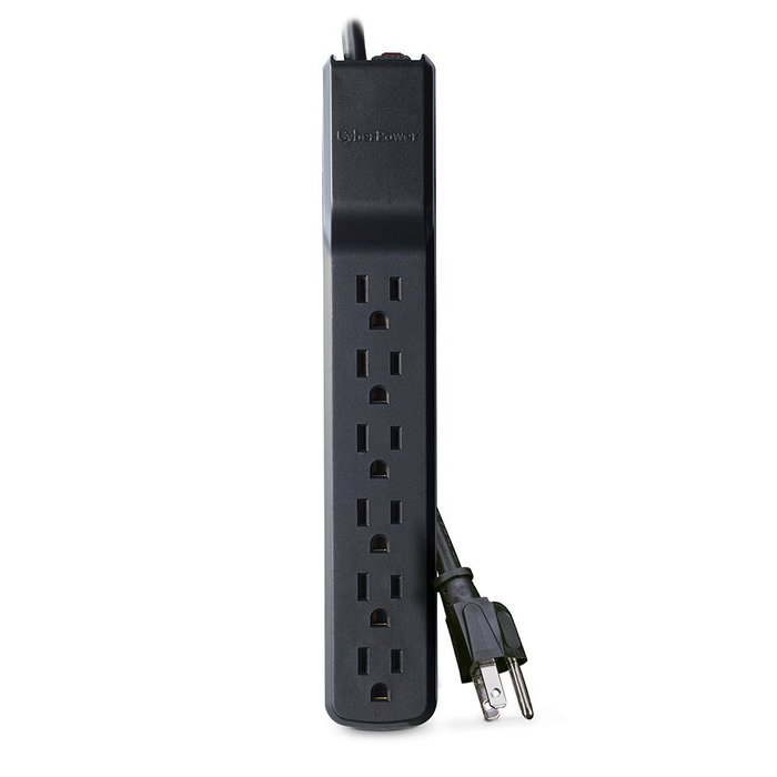 CyberPower B603RC1 Surge Protector 6-Outlets 3-Ft Cord 600 Joules