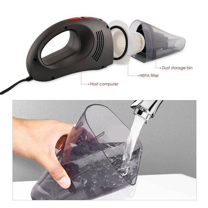Tacklife (Viewee) Car Vacuum Cleaner, DC 12-Volt 100W Wet & Dry Auto Vacuum Cleaner Portable Handheld Vacuum Cleaner... N7