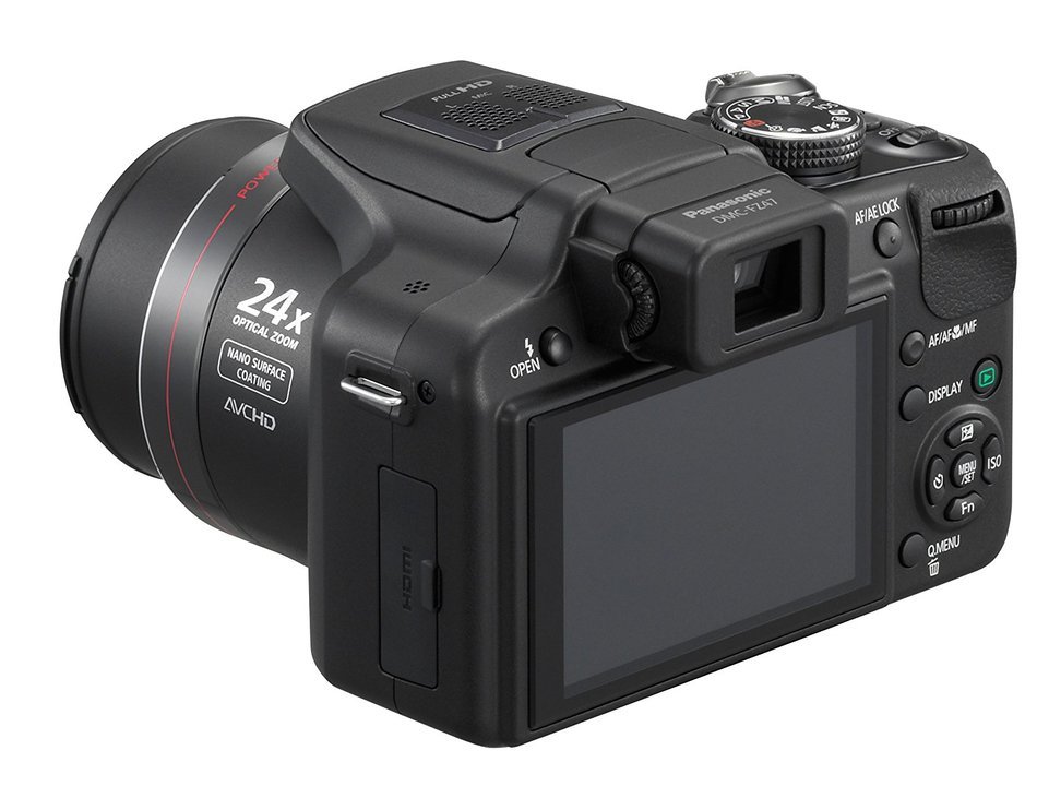 Panasonic Lumix DMC-FZ47K 12.1 MP Digital Camera with 24xOptical Zoom - Black (OLD MODEL) N6