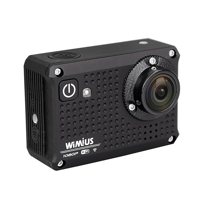 WiMiUS 1080P HD Action Camera WiFi Waterproof 12MP Sports Camera Camcorder Dash Cam Helmet Camera (S1-Black) N2
