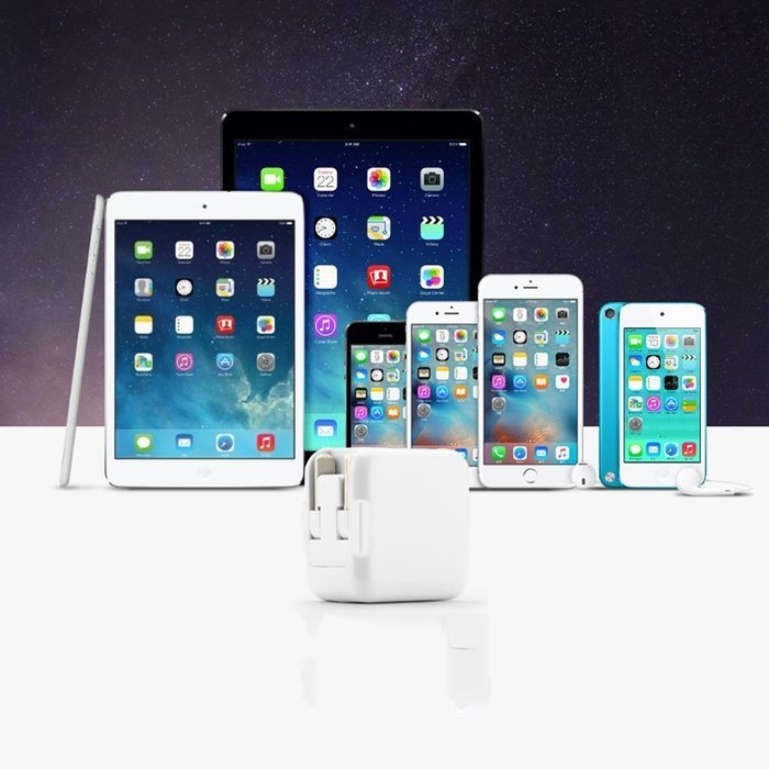 PinPle&reg; High Quality Lovely 10W 5V 2.1A Power Plug Adapter Cube Head Wall Charger for Apple iPhone 5S, 5C, 5,... N2