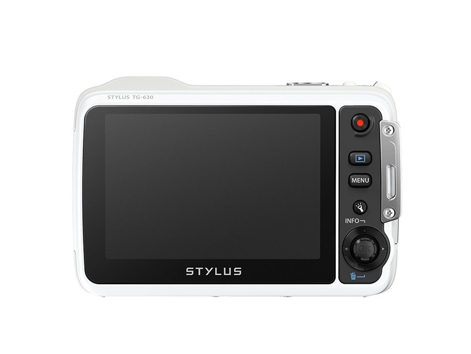 Olympus Stylus TG-630 iHS Digital Camera with 5x Optical Zoom and 3-Inch LCD (Red) (Old Model) N16