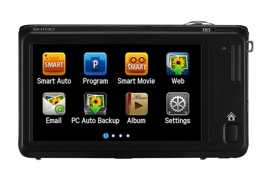 Samsung EC-SH100 Wi-Fi Digital Camera with 14.2 MP, 5x Optical Zoom and Touchscreen (Red) N5