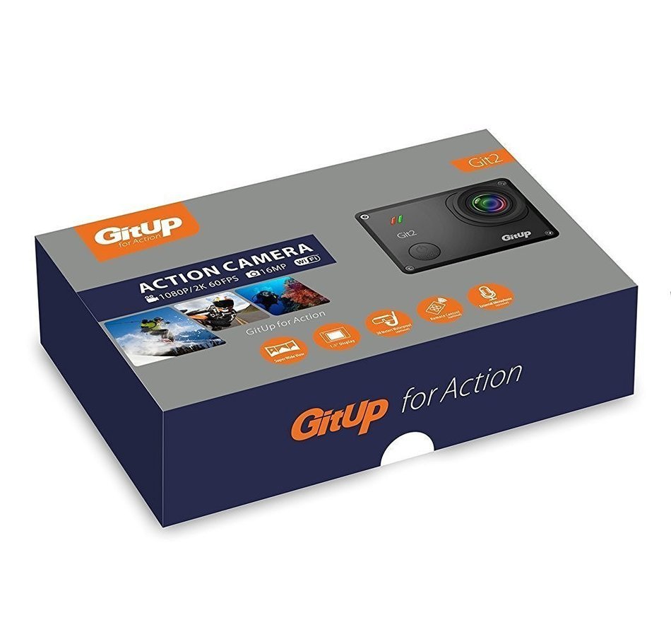 Yubng Gitup Git2 Waterproof Sports Action Camera Wifi Novatek 96660 2K 1080p 30fps Full HD Support G-sensor (Git2... N5