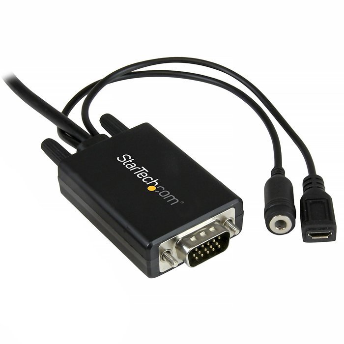 StarTech.com DP2VGA3 DisplayPort 1.2 to VGA Adapter Converter N3