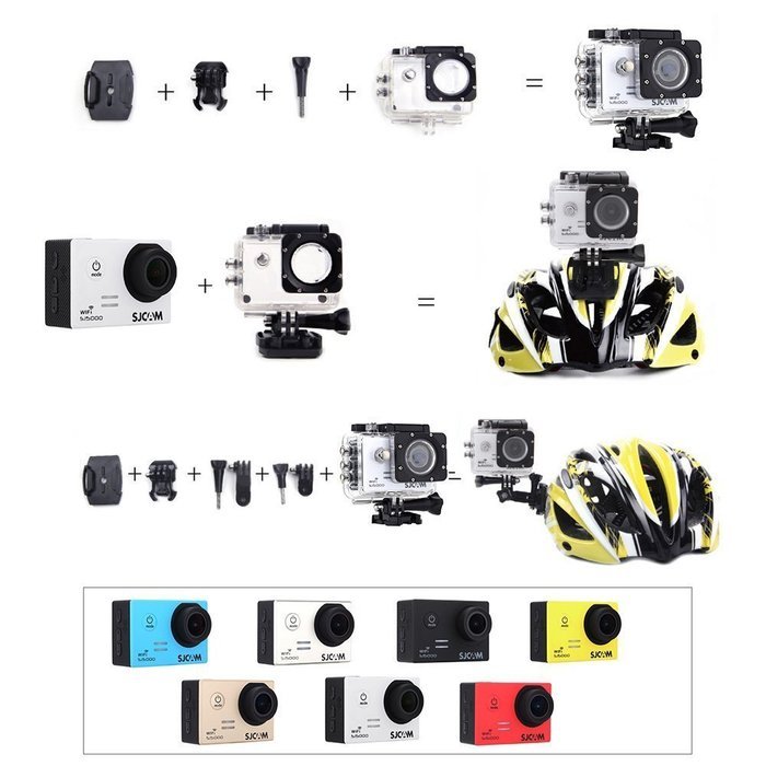 SJCAM SJ5000 WIFI Novatek 96655 1080P HD Waterproof Video Action Sport Camera for Bicycle Motorcycle Diving N18