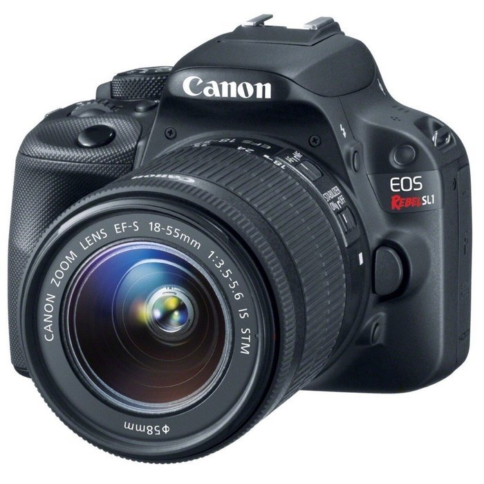 Canon EOS Rebel SL1 DSLR Camera with 18-55mm IS STM and 75-300mm III Lenses