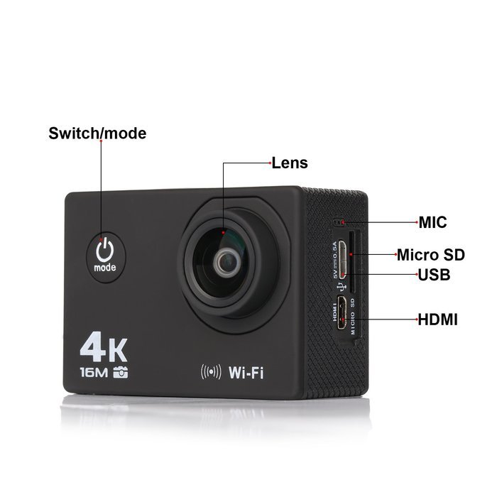 ZD App Wifi Sport Camera For Diving,Skiing,Cycling Camcorders HD1080P ...