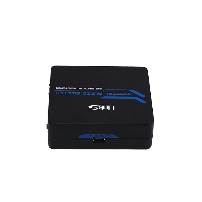 LinkS TOSLINK Digital Optical Audio Splitter 1x3 One Input to Three Outputs (1X3 Audio splitter) N12