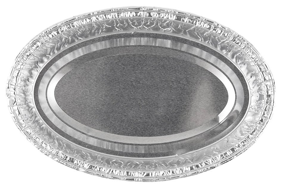 Disposable Aluminum Foil Mini Loaf Pans Tart Custard Pie 4-1/2", Oval Shape Small Wiht Plastic Lid for Pastries... N2