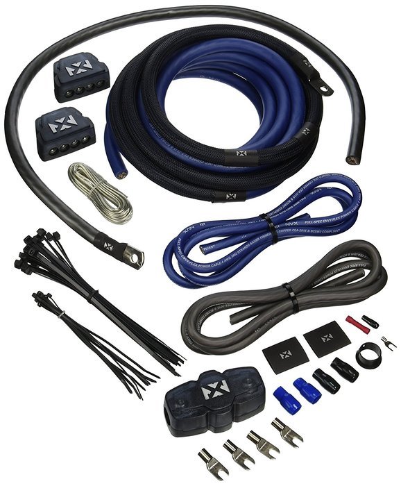 NVX True Spec 1/0 Gauge Complete Dual Amp 100% Copper Wiring Kit [XAPK1D]