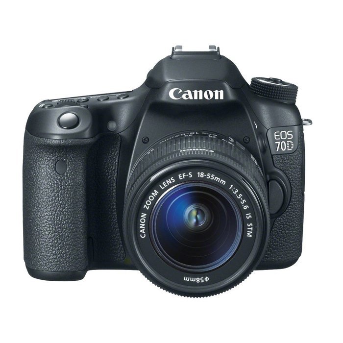 Canon EOS 70D 20.2 MP DSLR with EF-S 18-55mm IS STM and Dual Pixel CMOS AF + Canon 70-300mm f/4.0-5.6 EF IS AF... N6