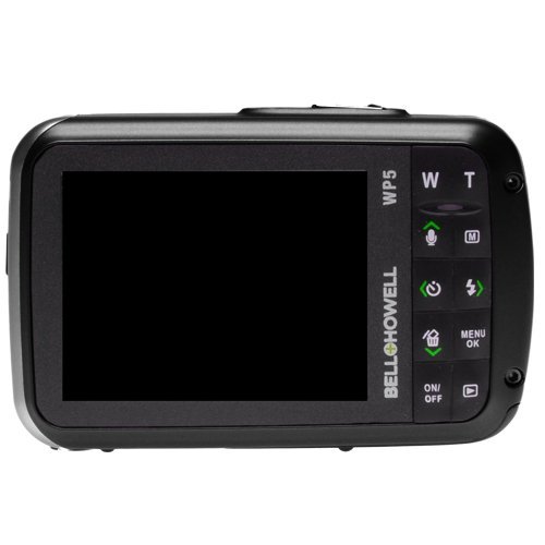 Bell & Howell Splash WP5 Waterproof 12 MP Digital Camera with 5X Zoom, 2.7" LCD, Smile Shutter, 2GB SD - Black N3