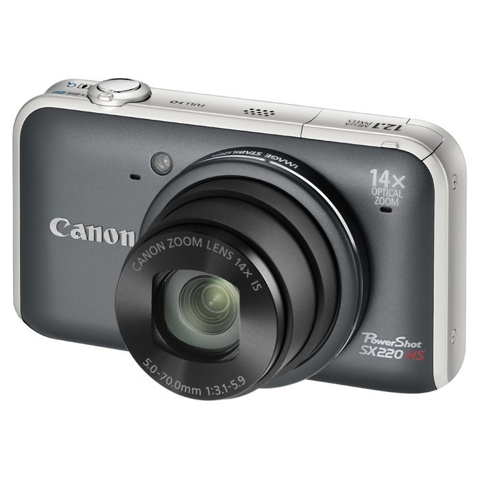 Canon PowerShot SX220 HS Digital Camera - Grey (12.1MP, 14x Optical ...