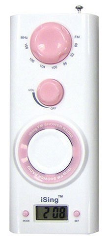 Zadro ISING FM Shower Radio, Pink