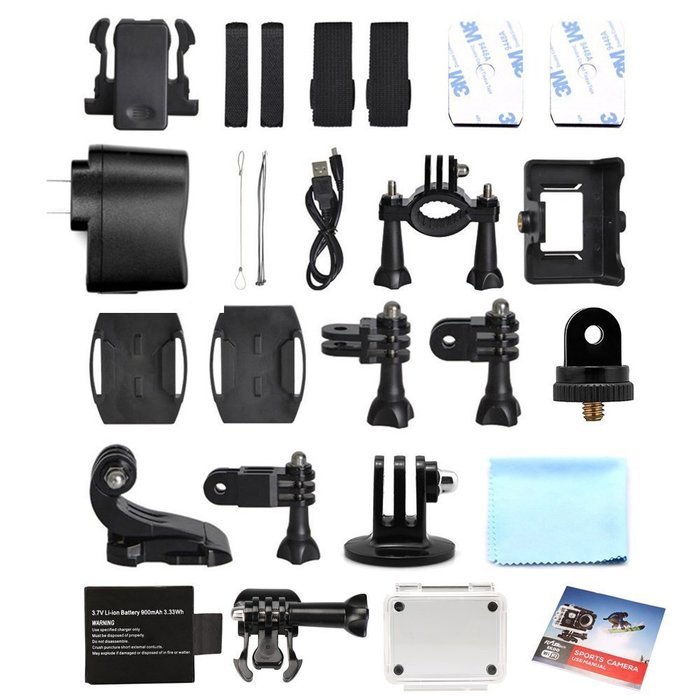 HTRise digital video camera camcorder, HD 4K 30fps 16MP WiFi with Waterproof for Action Sports Diving N7