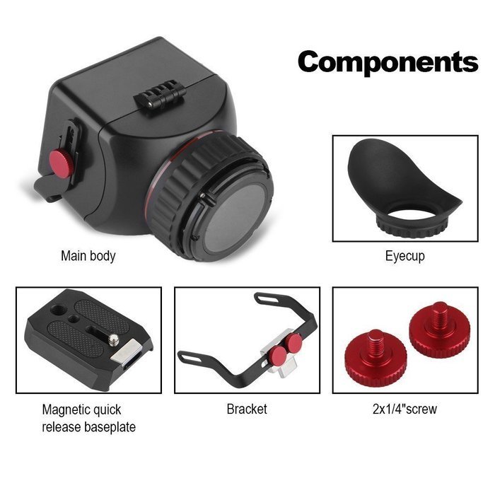 Sevenoak SK-VF Pro 1 3&times; Magnification Viewfinder Magnifier for Canon EOS Nikon Olympus Lumix 3" 3.2" LCD Camera N3