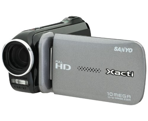 Sanyo VPC-GH4 Full HD 1080 Camcorder with 10X Dual Range Zoom (Charcoal ...