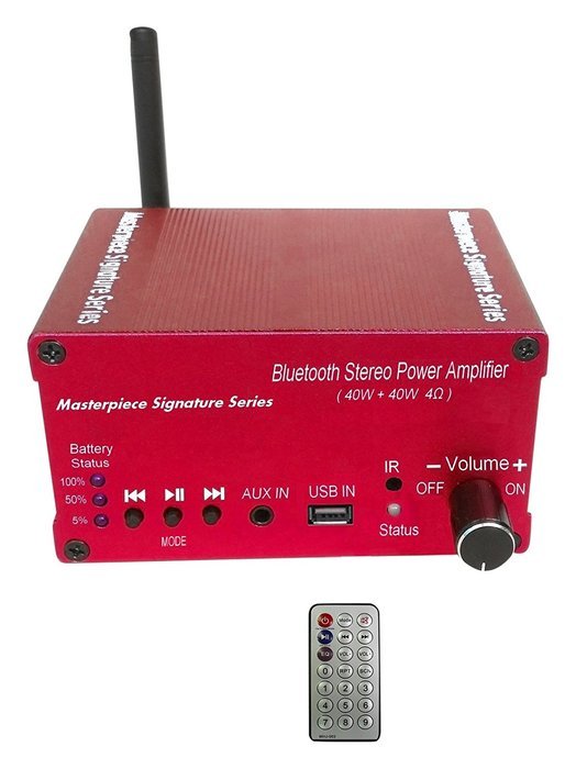 Masterpiece Signature Series MPC-4228B Amplifier Multiroom Digital Music System, Red