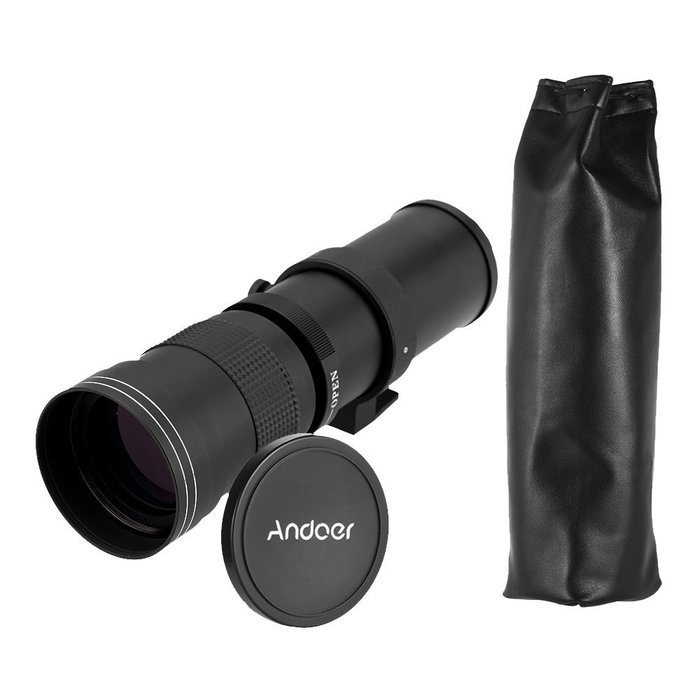 Andoer 420-800mm F/8.3-16 HD Super Telephoto Manual Zoom Lens for Canon Nikon Minolta Sony Pentax Olympus DSLR... N12