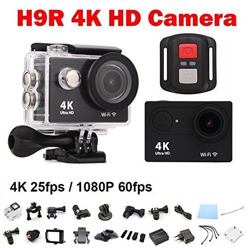 Boblov H9R Remote Action Camera Ultra HD 4K WiFi 1080P Sport DV 2.0 LCD 170D Lens Helmet Cam Go Waterproof Pro... N6