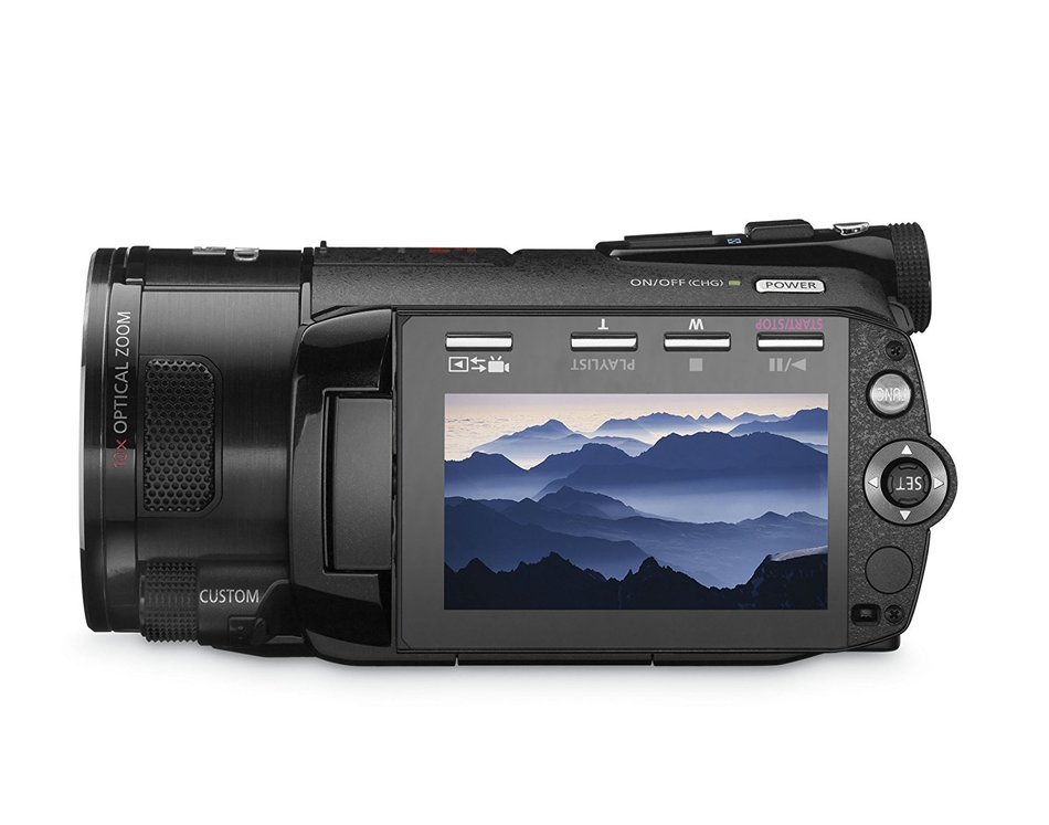 Canon VIXIA HFS10 HD Dual Flash Memory w/32GB Internal Memory & 10x Optical Zoom - 2009 MODEL (Discontinued by... N4