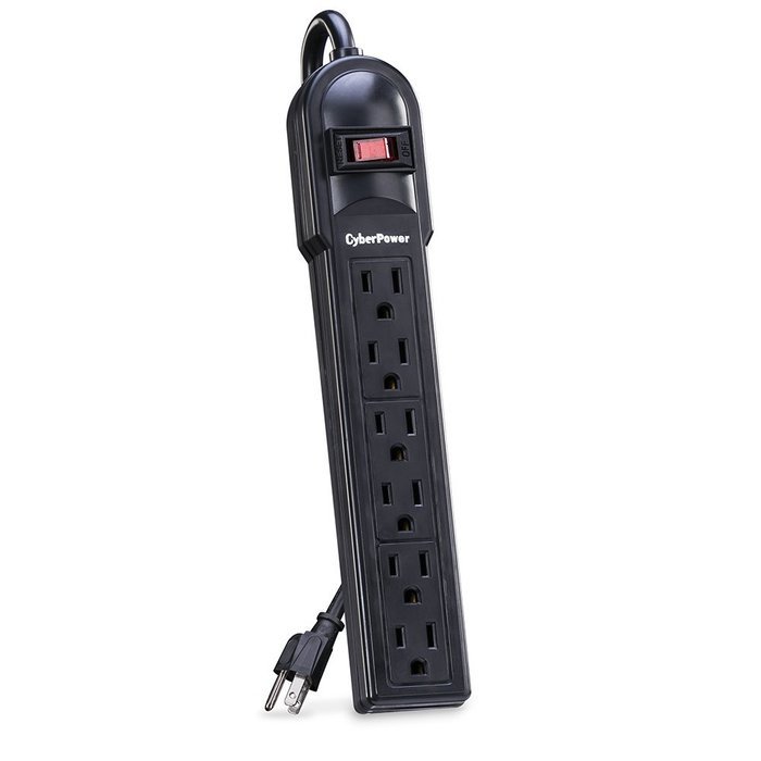 CyberPower CSB604 Surge Protector 6-Outlets 4-Ft Cord 900 Joules N4