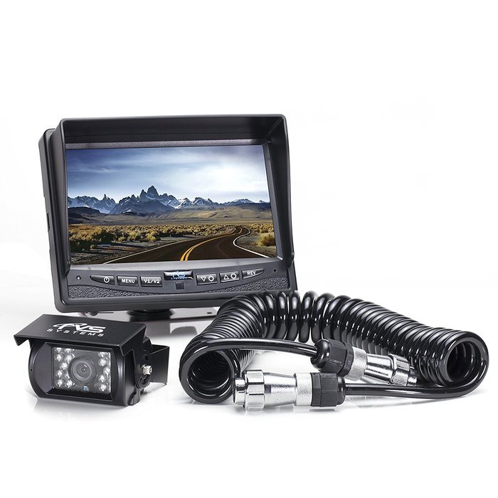 Rear View Safety Backup Camera System with Trailer Tow Quick Connect/Disconnect Kit RVS-770613-213 (Black) N3