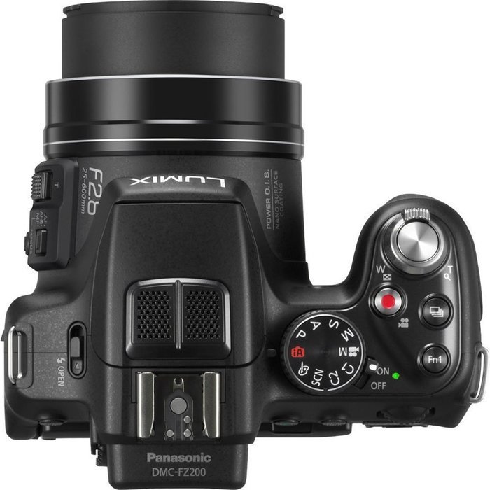 Panasonic Lumix DMC-FZ200 12.1 MP Digital Camera with CMOS Sensor and 24x Optical Zoom - Black - DMC-FZ200K +4GB... N4
