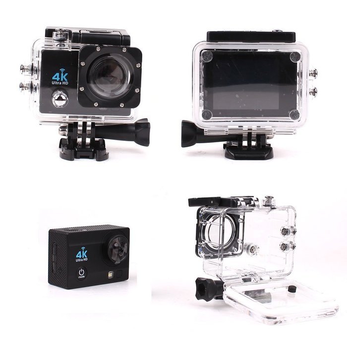 4K Sports Camera, Action Waterproof Camera WiFi with Remote Control - 2.0 Inch Ultra 1080P Full HD DV 16MP 170...