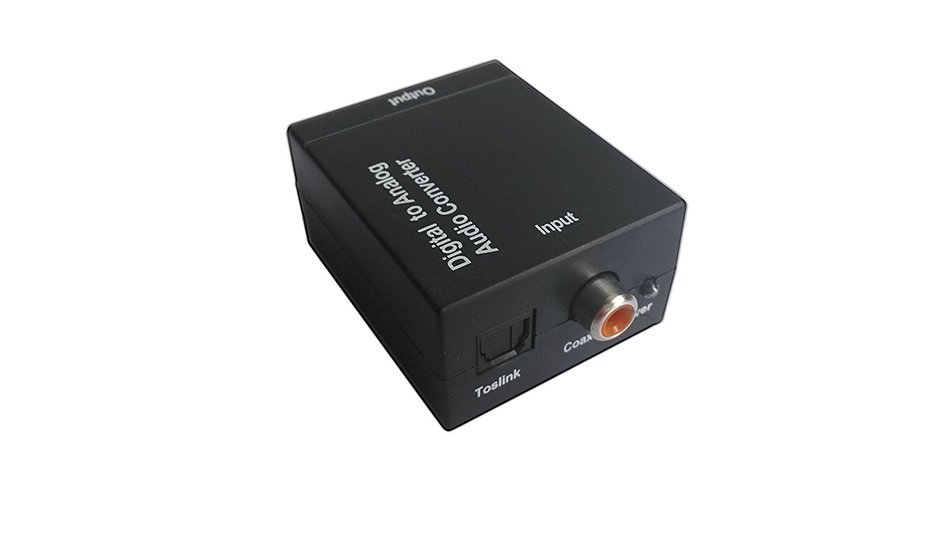 Easyday Digital Optic Coaxial RCA Toslink Signal to Analog Audio Converter Adapter with 1.5m Optical Cable N4