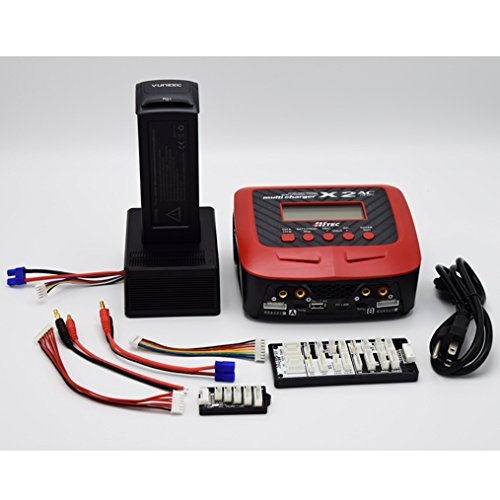 Hitec X2 AC Plus Dual AC/DC High Output Charger Bundle For Your Yuneec Typhoon H N2