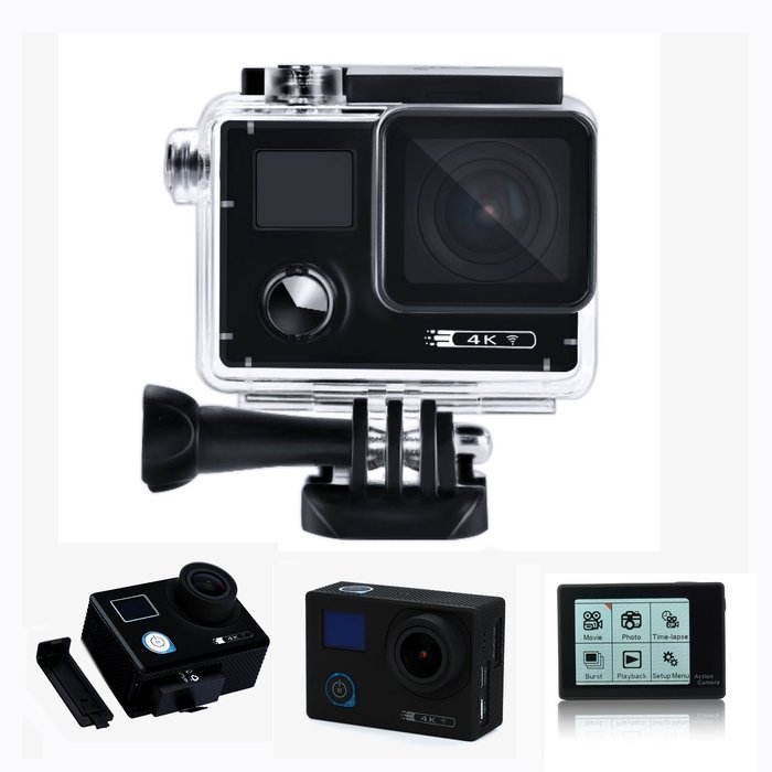 4K Camera, POTO F88 Waterproof Sports DV 2.0'' LCD Video Cam Support Shooting Stars, Mini Car DVR Camera N8