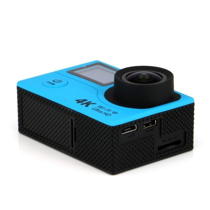 TONSEE WIFI Sports Camera Ultra HD 4K Dual Screen 2" LCD Video With Remote Control, Sky Blue N4