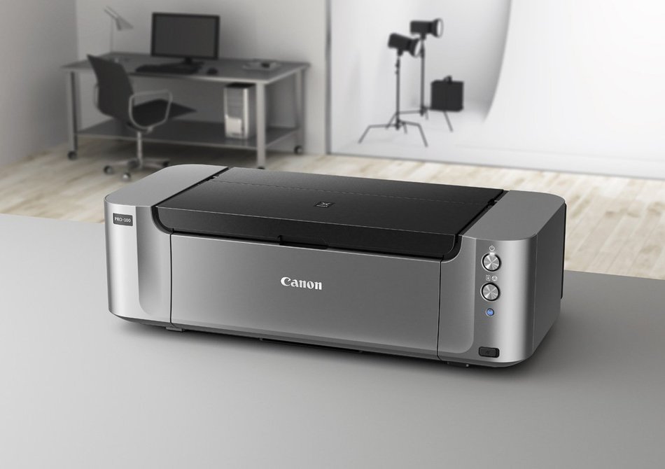 Canon PIXMA Pro-100 Wireless Color Professional Inkjet Printer with Airprint and Mobile Device Printing N4