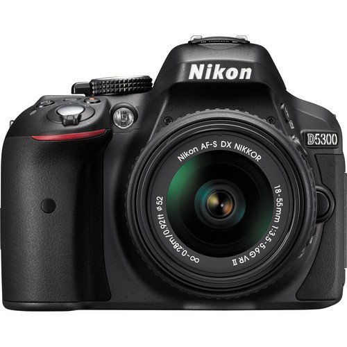 Nikon D5300 24.2 MP CMOS Digital SLR Camera with Nikkor AF-S 18-55mm f/3.5-5.6G AF-S DX VR Lens (Black) International... N2