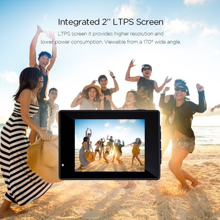 KEHAN C70 Full HD 1080P Mini Wi-Fi Action Camera 2.0" Screen 170 Degree Wide Lens Time-Lapse/Loop Recording/ Slow-Motion N4