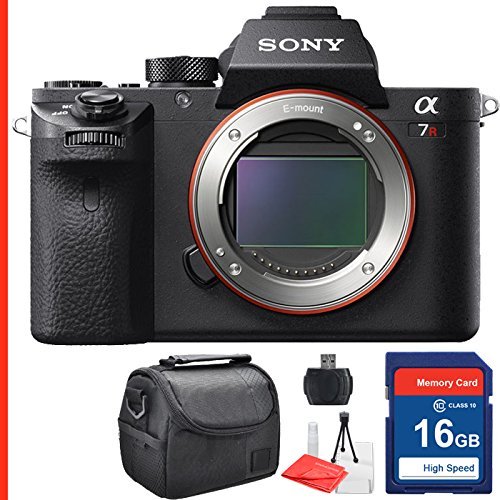 Sony Alpha a7R II Body Only & 16GB SD Memory Card, Card Reader, Camera Case, Table Top Tripod, Lens Cleaning Kit... N4