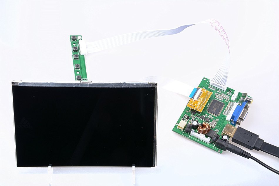 Makerfire Raspberry pi 7 inch High Resolution 1280*800 IPS LCD Display Module Kit N6