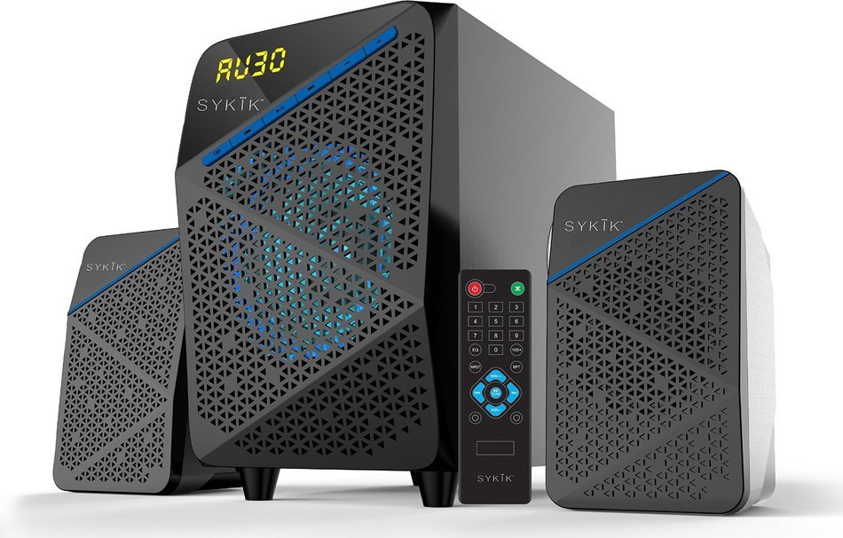 Sykik SP3698BT, powerful FM Radio, Bluetooth 2.1 speaker system, with SD USB ports for digital play back, Full... N5