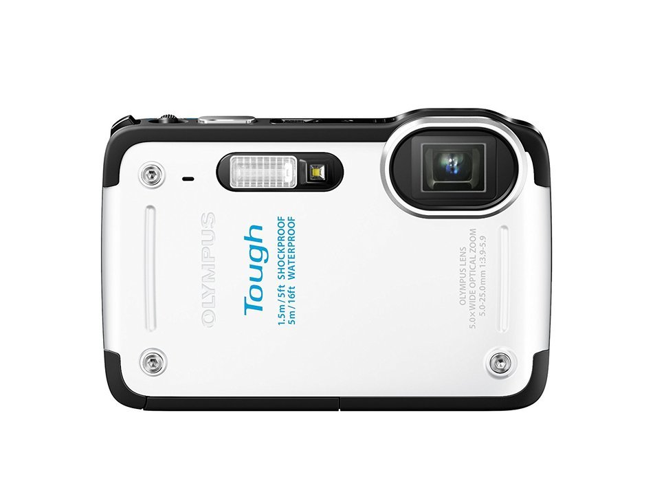 OLYMPUS Digital Camera STYLUS TG-625 (White) 12MP CMOS (5m Water proof) 5x Optical Zoom iHS 3.0-inch LCD Wide... N5