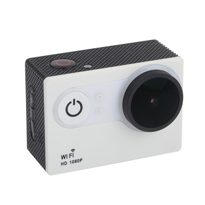 Choice Goods 2.0inch 12MP Wifi 170 Degree Wide Angle FULL HD 1080P Waterproof Sport Action Camera - White N3
