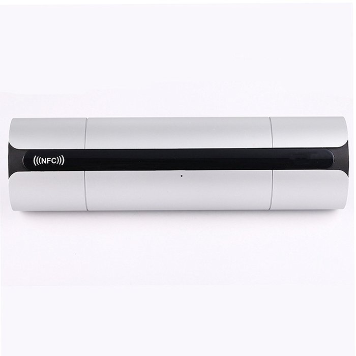 ITART Wireless Bluetooth Portable Hi-Fi Speakers with LED Touch Screen TF Card Support Speaker (Silver) N6