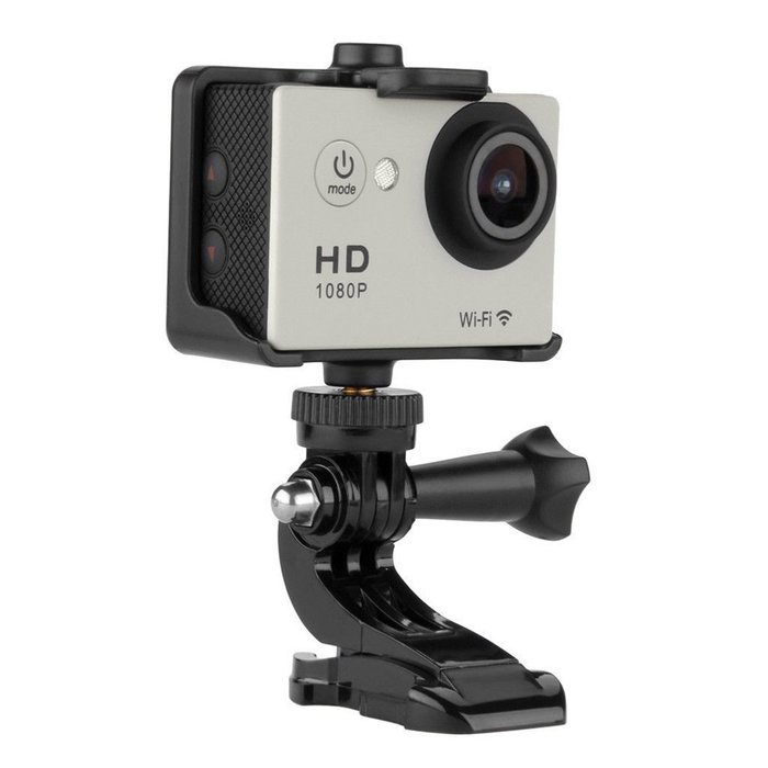 Sports Camera - SODIAL(R)Wifi 12MP HD 1080P H264 Car Bike Helmet Cam Sports DV Action Waterproof Camera Silver N2