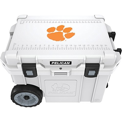 New PELICAN CC-19331-45QWT Clemson University Tigers Elite Wheeled Cooler