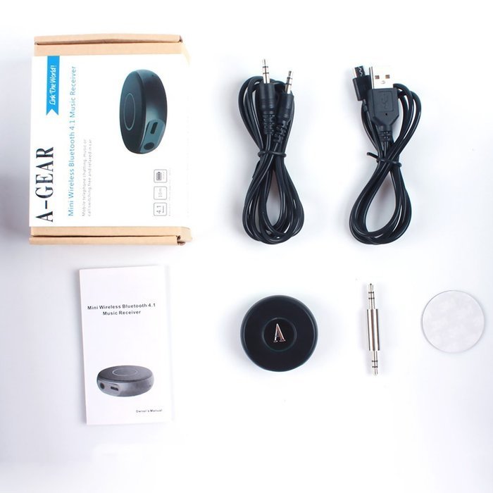 AGEAR Audio Bluetooth Receiver Hands Free Bluetooth 4.1 Car Kit Mini Wireless Adapter for Home Audio Music Streaming... N5