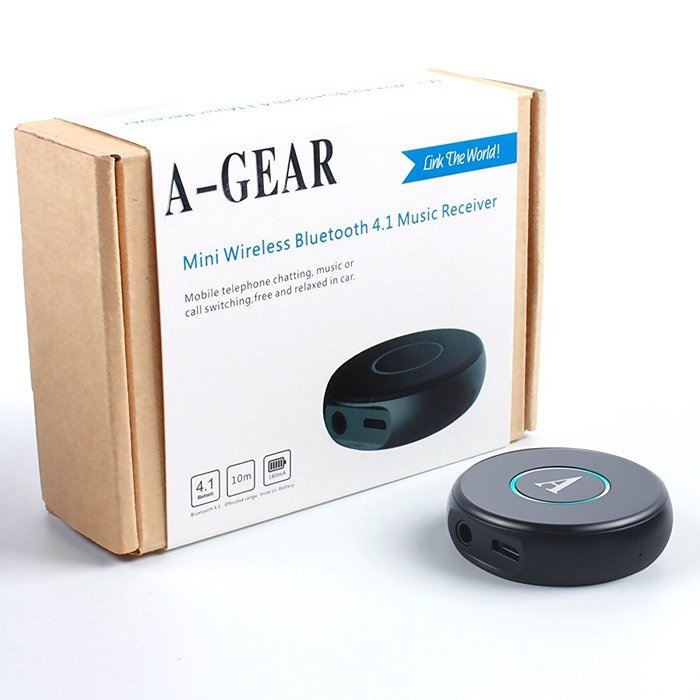 AGEAR Audio Bluetooth Receiver Hands Free Bluetooth 4.1 Car Kit Mini Wireless Adapter for Home Audio Music Streaming... N6