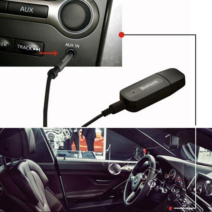 WinnerEco USB Wireless Bluetooth Music Audio Car Handsfree Receiver Adapter N4