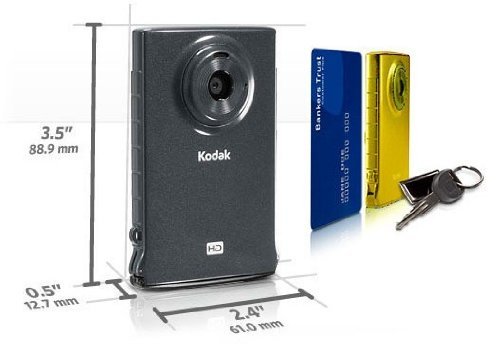 Kodak ZM2 Mini HD 720p Waterproof Ultra Slim Camcorder w/ 1.8" LCD Display, Integrated USB & Video Editing Software... N2